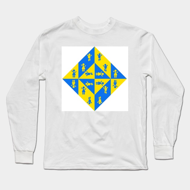 Save Ukraine Long Sleeve T-Shirt by noke pattern